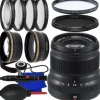 Clearance Fujifilm XF 50mm f/2 R WR Lens (Black) + 0.43x Wide-Angle Lens Attachment with Detachable Macro, Variable Neutral Density Filter (ND2-ND400), 2.2X Telephoto Lens Attachment & More (17pc Bundle)