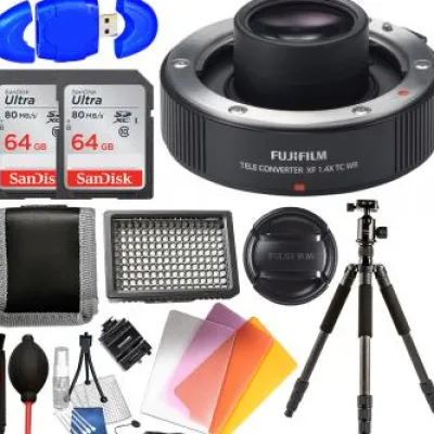 Fashion Fujifilm XF 1.4x TC WR Teleconverter - 16481892 with Must Have Accessory Bundle