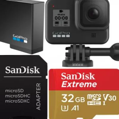 Outlet GoPro HERO8 Action Camera (Black) with Memory Card Bundle