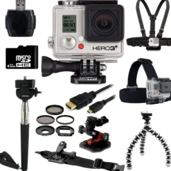 Hot GoPro HERO3+ Black Edition Camera + Outdoor Kit Bundle