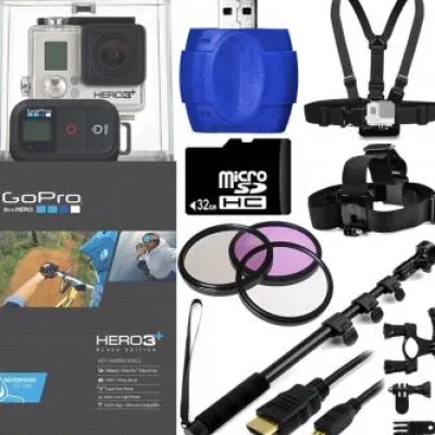 Sale GoPro HERO3+ Black Edition Camera + Bike Kit Bundle