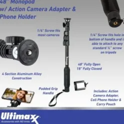 New Ultimaxx GoPro HERO11 Black Mini Bundle - Includes: 128GB Extreme MicroSDXC, Pet Harness w/Action Cam Mount, Lightweight Monopod, Helmet Mount Kit, Mini Tripod & Much More (31pc Bundle)