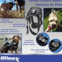 New Ultimaxx GoPro HERO11 Black Mini Bundle - Includes: 128GB Extreme MicroSDXC, Pet Harness w/Action Cam Mount, Lightweight Monopod, Helmet Mount Kit, Mini Tripod & Much More (31pc Bundle)