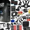 Hot GoPro HERO12 (HERO 12) Black - Waterproof Action Camera + 64GB Card, 50 Piece Accessory Kit and 2 Extra Batteries