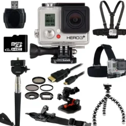 Sale GoPro HERO3+ Silver Edition Camera + Outdoor Kit Bundle