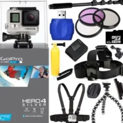 Best GoPro Hero4 Silver Edition Camera + Helmet Kit Bundle