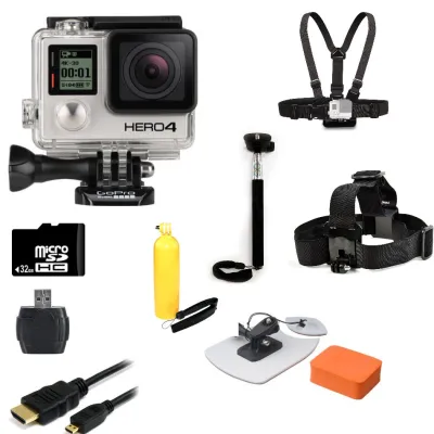 Outlet GoPro Hero4 Silver Edition Camera + Surf Kit Bundle