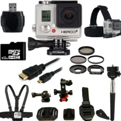 Outlet GoPro HERO3+ Silver Edition Camera + Helmet Kit Bundle