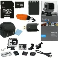 Hot GoPro HERO3+ Silver Edition Camera + Essential Bundle