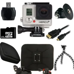 New GoPro HERO3+ Silver Edition Camera + Car Kit Bundle