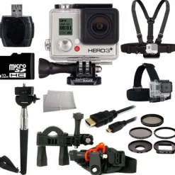 Outlet GoPro HERO3+ Silver Edition Camera + Bike Kit Bundle