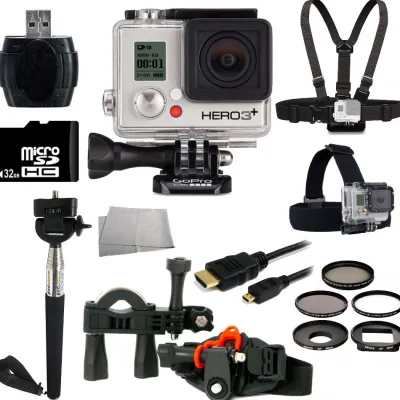Outlet GoPro HERO3+ Silver Edition Camera + Bike Kit Bundle