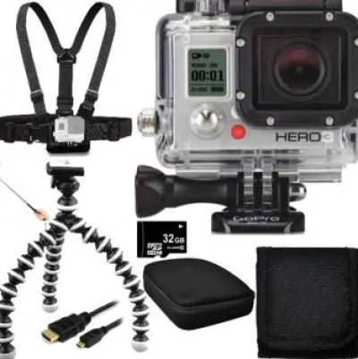 Online GoPro HERO3 White Edition Action Camera + Beginners Bundle