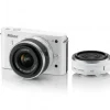 Outlet Nikon 1 J1 Mirrorless Digital Camera with 10mm WA/10-30mm Zoom Lens (White) 1J1