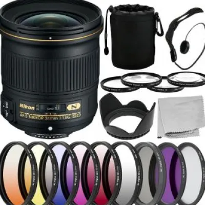Sale Nikon AF-S FX NIKKOR 24mm f/1.8G ED Lens - 20057 with Essential Bundle