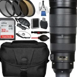 New Nikon AF-S Nikkor 200-500mm F/5.6E ED VR Lens with Accessory Bundle