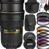 Sale Nikon AF-S Nikkor 24-70mm f/2.8G ED Lens -2164 with Essential Accessory Bundle