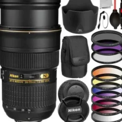 Sale Nikon AF-S Nikkor 24-70mm f/2.8G ED Lens -2164 with Essential Accessory Bundle