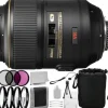 Hot Nikon AF-S VR Micro 105mm f/2.8G IF-ED Lens with 12PC Accessory Bundle