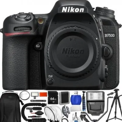 Clearance Nikon D7500 DSLR Camera (Body Only) with Accessory Bundle
