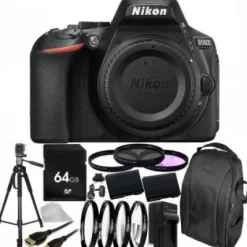 Clearance Nikon D5600 DSLR Camera (Body Only) 64GB Advanced Bundle With 2 Extra Batteries