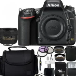 New Nikon D750 DSLR Camera with AF S Nikkor 50mm f/1.4G Autofocus Lens + Custom Professional Bundle