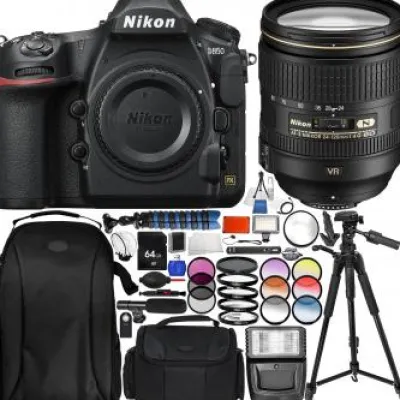 New Nikon D850 DSLR Camera with AF-S 24-120mm Lens - Pro Bundle