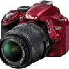 Discount Nikon D3200 with 18-55mm VR Lens - in Red