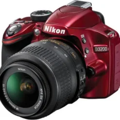 Discount Nikon D3200 with 18-55mm VR Lens - in Red