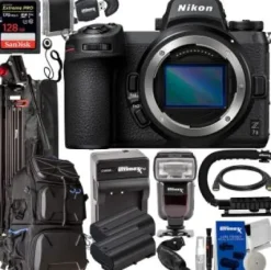 Sale Nikon Z7 II Mirrorless Camera (Body Only) + SanDisk 128GB Extreme Pro SDXC, Hard Shell Deluxe Camera Backpack, 2X Extended Life Batteries, TTL Dedicated Flash for & Much More (27pc Bundle)