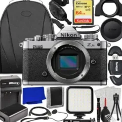 Online Nikon Zfc Mirrorless Camera (Body Only) with Essential Accessory Bundle: SanDisk 64GB Extreme SDXC, Spare Battery, Ultra-Bright LED Light Kit w/ Bracket & More (23pc Bundle)