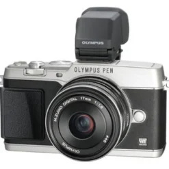 Sale Olympus E-P5  Mirrorless Digital Camera with 17mm f/2.8 Lens and VF-4 Viewfinder (Silver) EP5