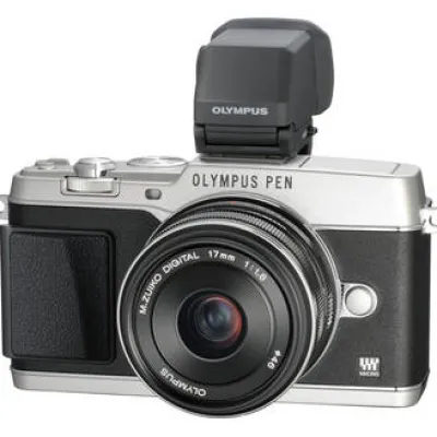 Sale Olympus E-P5 Mirrorless Digital Camera with 17mm f/2.8 Lens and VF-4 Viewfinder (Silver) EP5