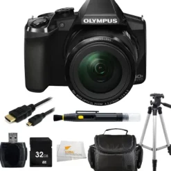 Fashion Olympus Stylus SP 100 IHS 16 MP Digital Camera + Accessory Bundle