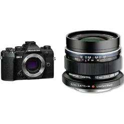 Online M.Zuiko OM SYSTEM OM-5 Mirrorless Camera with M. Zuiko Digital ED 12mm f/2 Lens (Black)