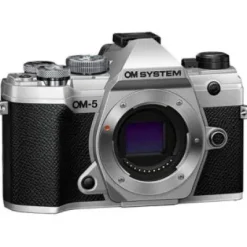 New OM SYSTEM -5 Mirrorless Camera (Body, Silver)