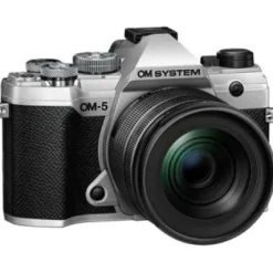 Fashion OM SYSTEM OM-5 Mirrorless Camera with 12-45mm f/4 PRO Lens (Silver)