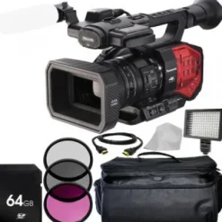 Hot Panasonic AG-DVX200 4K Handheld Camcorder with Four Thirds Sensor and Integrated Zoom Lens Basic Bundle