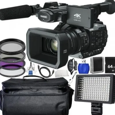 Sale Panasonic AG-UX180 4K Premium Professional Camcorder Bundle