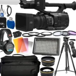 Clearance Panasonic AG-UX90 4K/HD Professional Camcorder with Essential Accessory Bundle