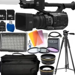 Discount Panasonic AG-UX90 4K/HD Professional Camcorder with Starter Accessory Bundle