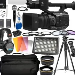 New Panasonic AG-UX90 4K/HD Professional Camcorder with Deluxe Accessory Bundle