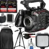 Best Panasonic AU-EVA1 Compact 5.7K Super 35mm Cinema Camera with Accessory Bundle
