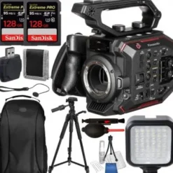 Best Panasonic AU-EVA1 Compact 5.7K Super 35mm Cinema Camera with Accessory Bundle