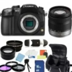 Hot Panasonic Lumix DMC GH3 16.05 MP Digital camera  Black with G Vario 14 42mm f/3.5  5.6 Asph. / MEGA O.I.S. Lens  + Accessory Bundle