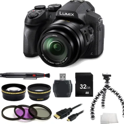 Online Panasonic Lumix DMC-FZ300/FZ330 Digital Camera + 32GB Accessory Bundle