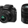 Hot Panasonic Lumix DMC-G7 Mirrorless Micro Four Thirds Digital Camera with 14-42mm and 45-150mm Lenses Kit (Black)