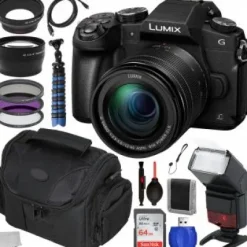 Best Panasonic Lumix DMC-G85 Mirrorless Micro Four Thirds Digital Camera with 12-60mm Lens and Accessory Bundle