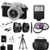 Hot Panasonic Lumix DMC-GF7 Mirrorless Micro Four Thirds Digital Camera with 12-32mm f/3.5-5.6 ASPH. Lens (Silver) + Professional Photographers Bundle