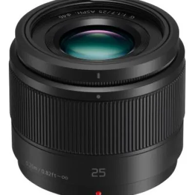 New Panasonic Lumix G 25mm f/1.7 ASPH. Lens (Black)